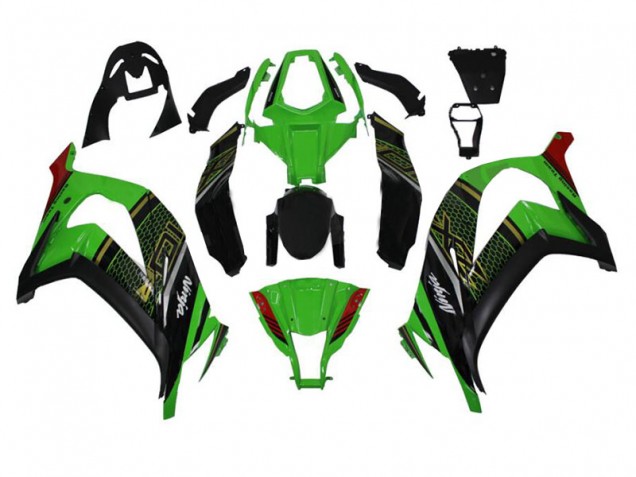 ABS Plástica Kawasaki ZX10R 2011-2015 - Verde Negro