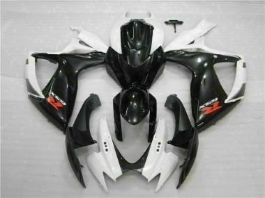 ABS Plástica Suzuki GSXR 600 / 750 K6 2006-2007 - Blanco Negro