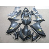 ABS Plástica Yamaha R1 2007-2008 - Negro Oro Calcomanías