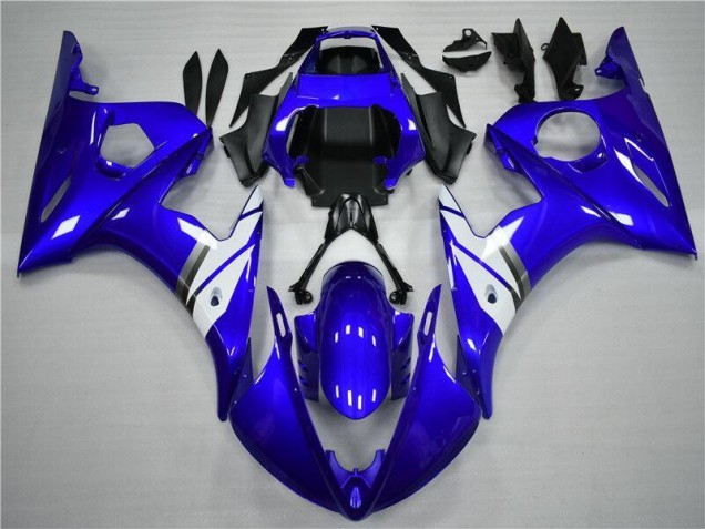 ABS Plástica Yamaha R6 2003-2005 - Azul Blanco