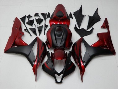 ABS Plástico Honda CBR 600 RR 2007-2008 - Rojo Negro