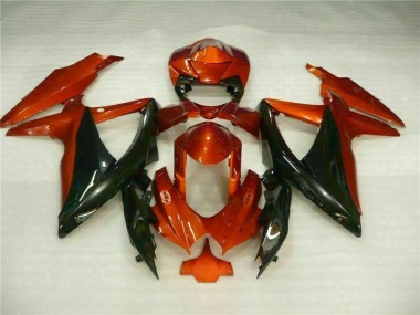 ABS Plástico Suzuki GSXR 600 / 750 K8 2008-2010 - Rojo Negro