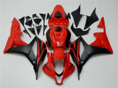 ABS Plásticos Honda CBR 600 RR 2007-2008 - Negro Rojo