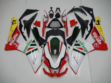 Carenado Aprilia RSV4 2009-2015 - Blanco Rojo Alitalia