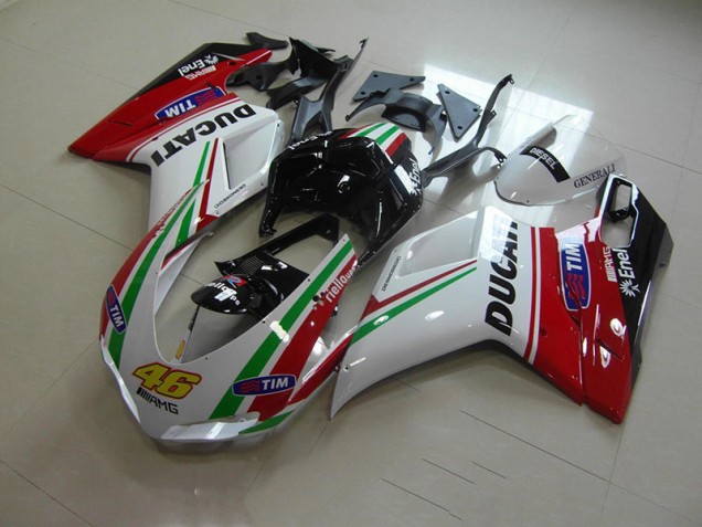 Carenado Ducati 1098 2007-2014 - Blanco Rojo 46