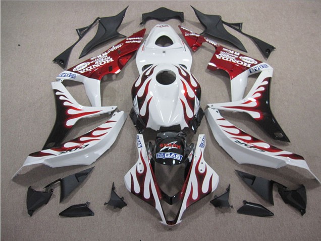 Carenado Honda CBR 1000 RR 2004-2005 - Blanco Rojo Llama Tiburón