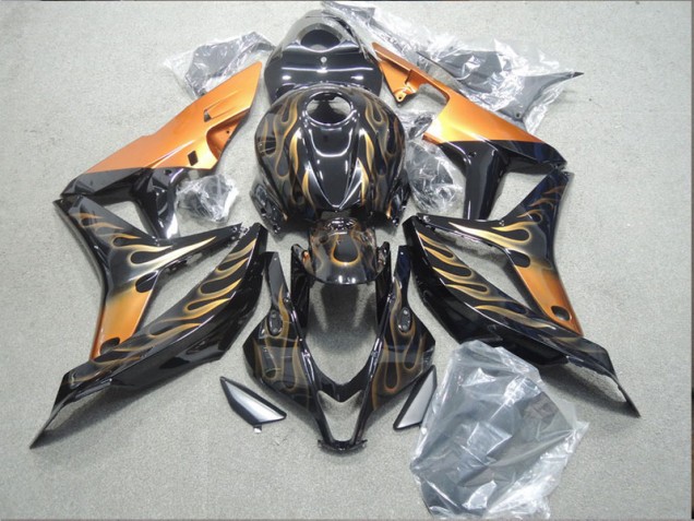 Carenado Honda CBR 1000 RR 2004-2005 - Negro Oro Llama