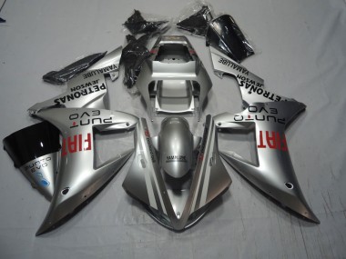 Carenado Honda CBR 1000 RR 2004-2005 - Plata Rojo Fiat