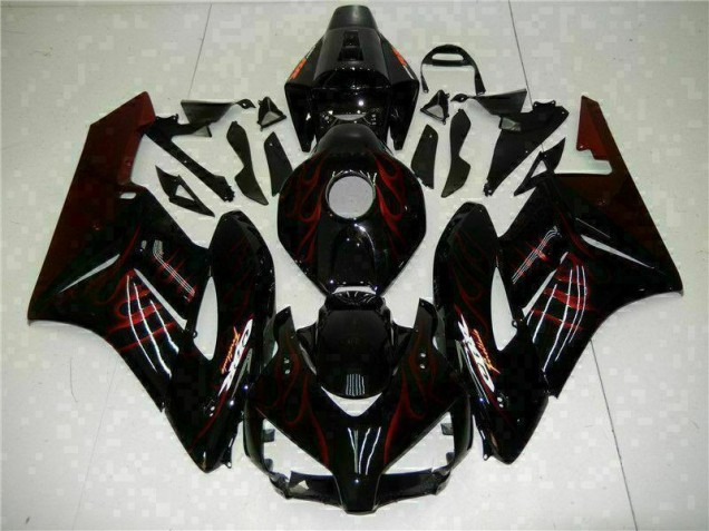 Carenado Honda CBR 1000 RR 2004-2005 - Rojo Llama Negro