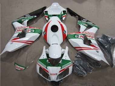 Carenado Honda CBR 1000 RR 2006-2007 - Blanco Verde Rojo Castrol