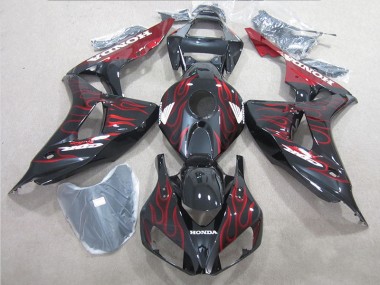 Carenado Honda CBR 1000 RR 2006-2007 - Negro Rojo Llama