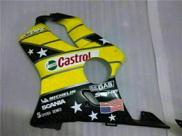 Carenado Honda CBR 600 F4i 2001-2003 - Amarillo Negro Castrol Cycle World