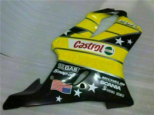 Carenado Honda CBR 600 F4i 2001-2003 - Amarillo Negro Castrol Cycle World