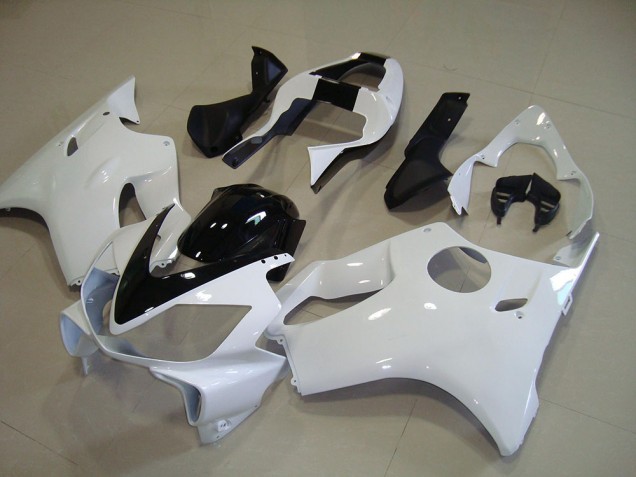 Carenado Honda CBR 600 F4i 2001-2003 - Blanco con Negro Raya