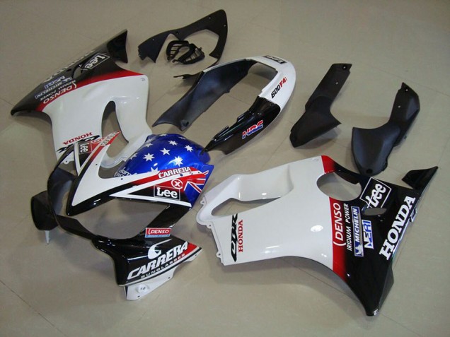 Carenado Honda CBR 600 F4i 2004-2007 - Blanco Azul DENSO HRC Carrera