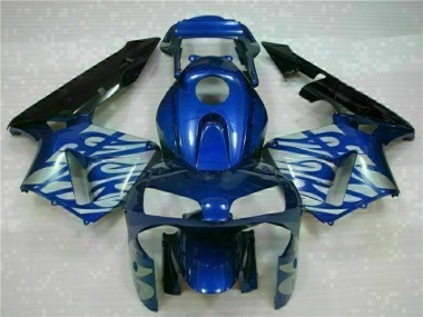 Carenado Honda CBR 600 RR 2003-2004 - Azul con Plata Llama