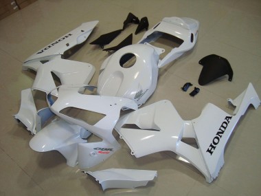 Carenado Honda CBR 600 RR 2003-2004 - Blanco Negro Calcomanía