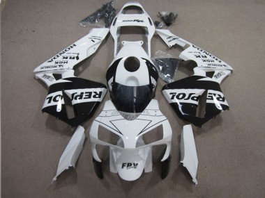 Carenado Honda CBR 600 RR 2003-2004 - Blanco Negro Repsol