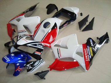 Carenado Honda CBR 600 RR 2003-2004 - Blanco Negro Rojo Lee