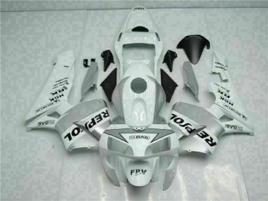 Carenado Honda CBR 600 RR 2003-2004 - Blanco Plata Repsol