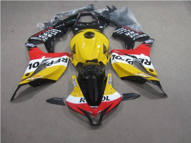 Carenado Honda CBR 600 RR 2007-2008 - Amarillo Rojo Negro Repsol