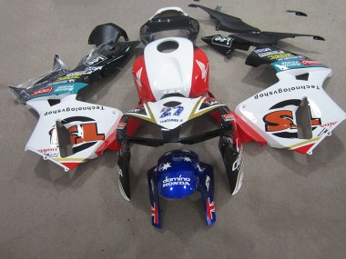 Carenado Honda CBR 600 RR 2007-2008 - Blanco Rojo Azul