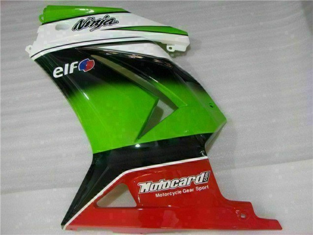 Carenado Kawasaki EX250 2008-2012 - Blanco Verde Negro Ninja