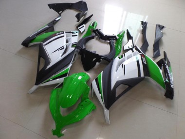 Carenado Kawasaki ZX 300R 2013-2016 - Verde Negro & Blanco