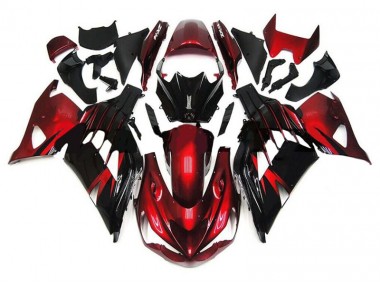 Carenado Kawasaki ZX14R ZZR 1400 2012-2021 - Rojo Negro