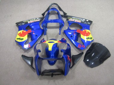 Carenado Kawasaki ZX6R 2000-2002 - Azul Red Bull Ninja