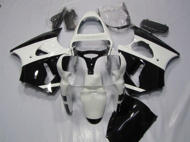 Carenado Kawasaki ZX6R 2000-2002 - Blanco Negro