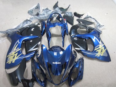 Carenado Suzuki GSXR 1300 Hayabusa 2008-2019 - Azul Blanco Oro Calcomanía