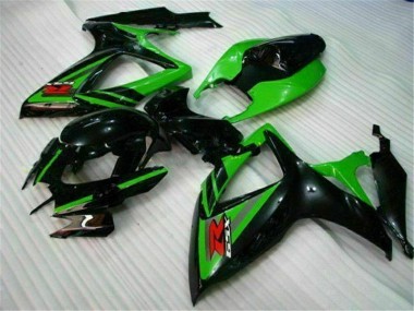 Carenado Suzuki GSXR 600 / 750 K6 2006-2007 - Negro Verde