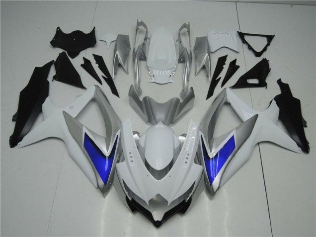 Carenado Suzuki GSXR 600 / 750 K8 2008-2010 - Blanco Plata Azul