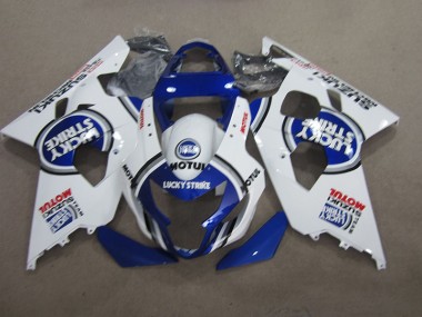 Carenado Suzuki GSXR 600 K4 2004-2005 - Azul Blanco Lucky Strike Motul