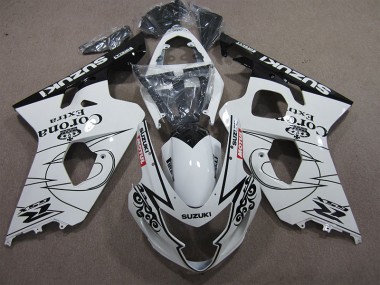 Carenado Suzuki GSXR 600 K4 2004-2005 - Blanco Corona Extra Motul