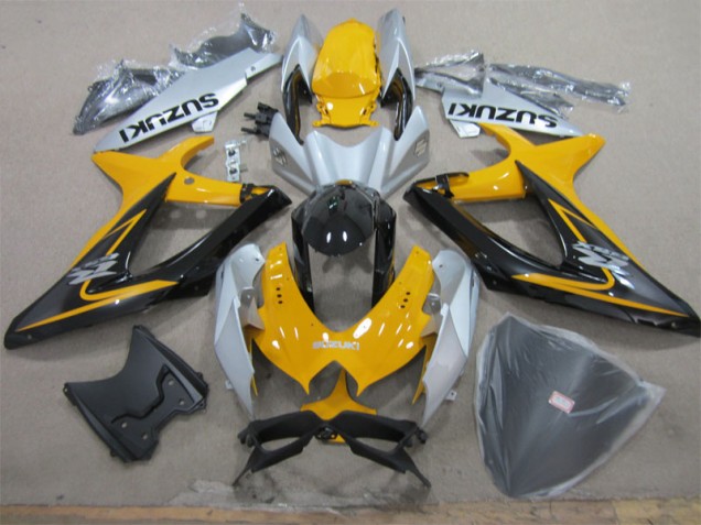 Carenado Suzuki GSXR 600 K8 2008-2010 - Amarillo Blanco Negro