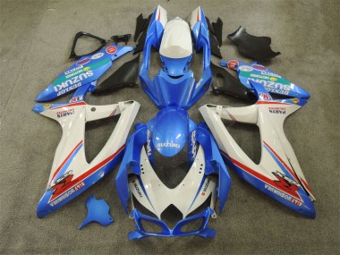 Carenado Suzuki GSXR 600 K8 2008-2010 - Azul Blanco con Calcomanías