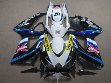 Carenado Suzuki GSXR 600 K8 2008-2010 - Blanco Oscuro Dog 07