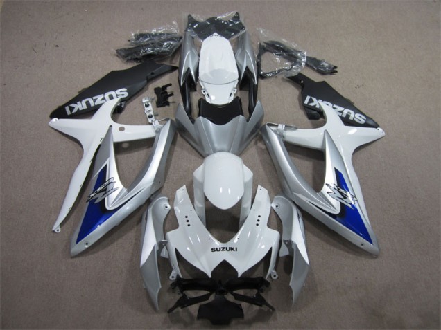 Carenado Suzuki GSXR 600 K8 2008-2010 - Plata Azul Blanco