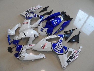 Carenado Suzuki GSXR 750 K6 2006-2007 - Azul Blanco Lucky Strike Motul 34