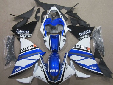 Carenado Yamaha R1 2000-2001 - Azul Blanco Azul Blanco ENEOS