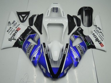 Carenado Yamaha R1 2000-2001 - Azul Blanco ENEOS Monster