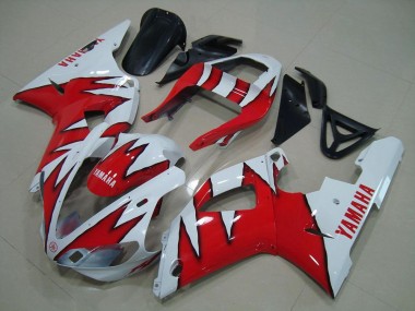 Carenado Yamaha R1 2000-2001 - Blanco Rojo Llama