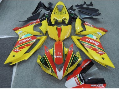 Carenado Yamaha R1 2007-2008 - Amarillo Rojo Swan