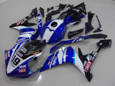 Carenado Yamaha R1 2007-2008 - Blanco Azul