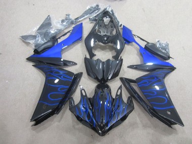 Carenado Yamaha R1 2007-2008 - Llama azul negra