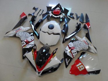 Carenado Yamaha R1 2007-2008 - Negro Blanco Rojo