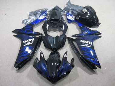 Carenado Yamaha R1 2007-2008 - Negro con Azul Llama