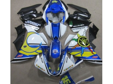 Carenado Yamaha R1 2009-2011 - Azul Blanco Amarillo 46